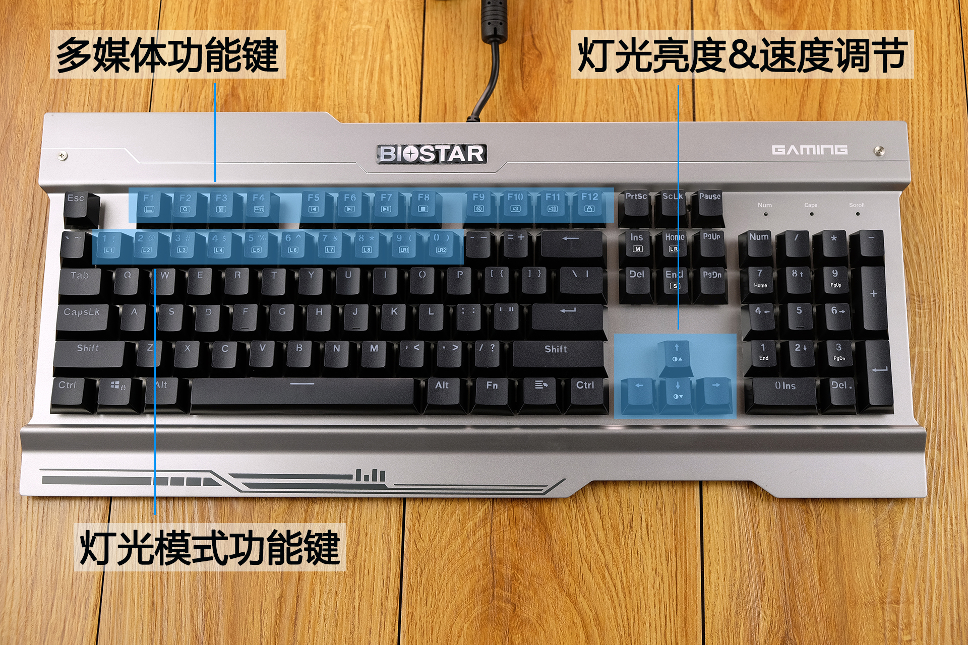 噼里啪啦打字噪，居然还防水：映泰沙漠方舟GK30青轴电竞机械键盘