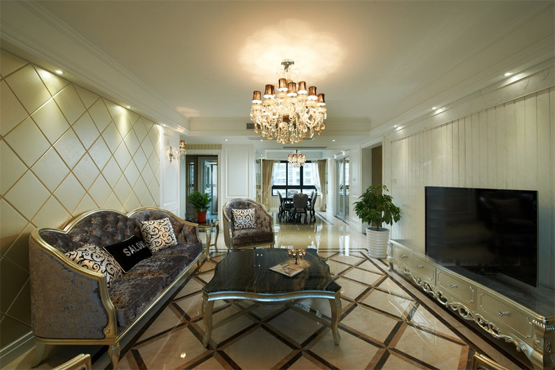 邻居超羡慕餐厅设计,无锡华仁凤凰城165平,简欧三居室硬装14万