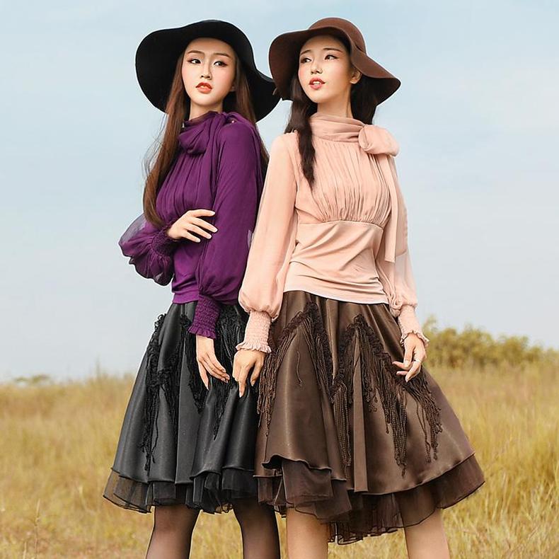 早秋最适合的半裙,秋季慵懒风半裙