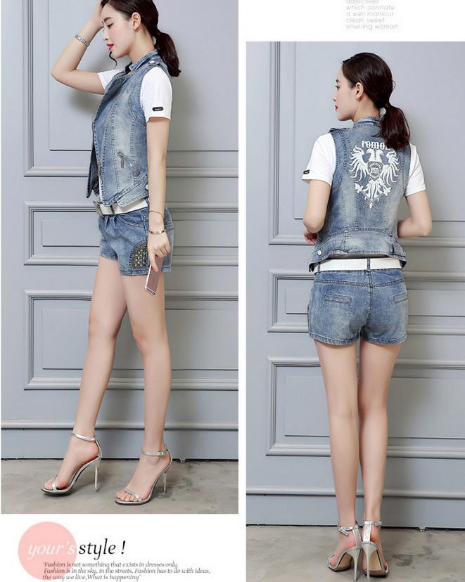 春季牛仔马甲,牛仔宽松时尚马甲