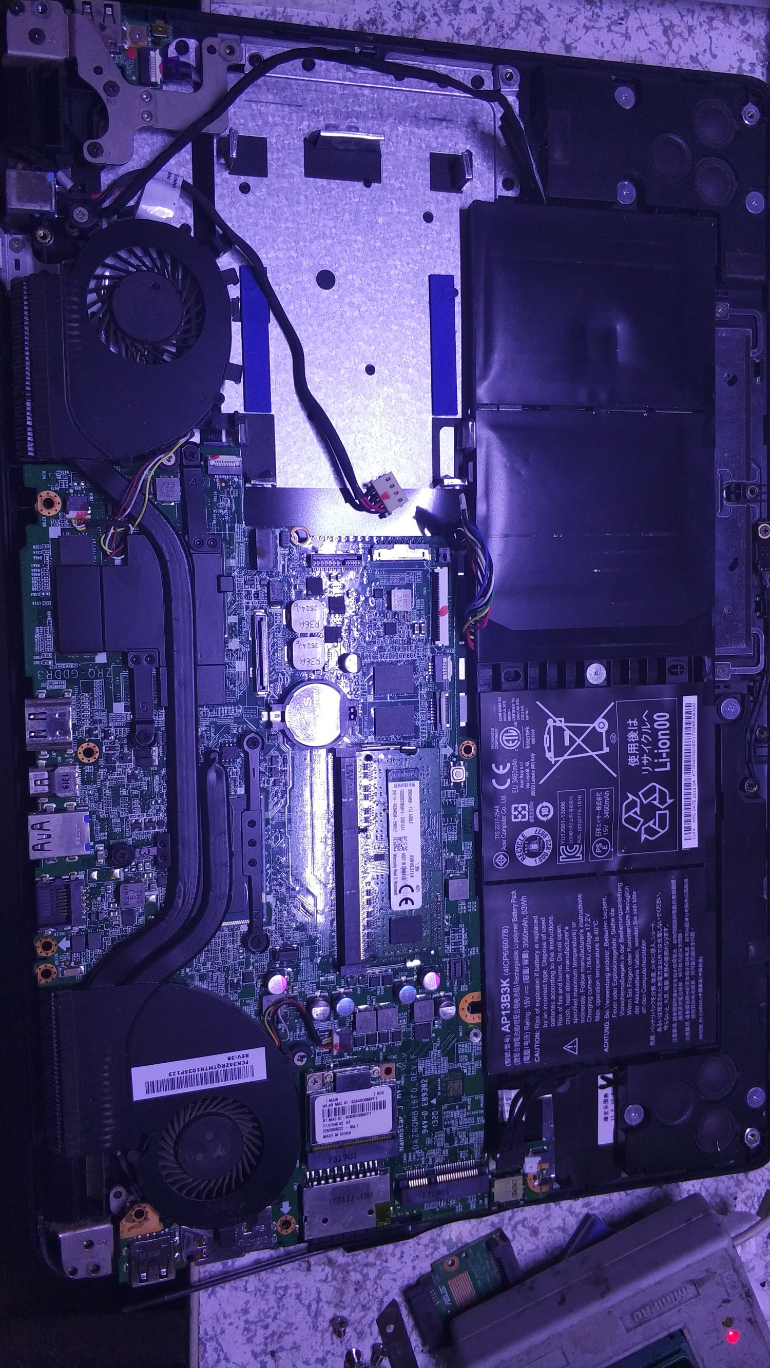 宏碁笔记本主板短路,宏基笔记本短路