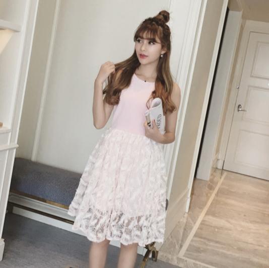 夏季女生时尚显瘦连衣裙甜美洋气 (新款时尚气质穿搭显瘦连衣裙)