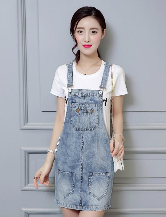 韩版牛仔背带裙的唯美格调，让你尽显女性之美