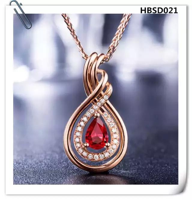 翡翠水滴吊坠款式图片,水滴红宝石吊坠天然彩色宝石正品
