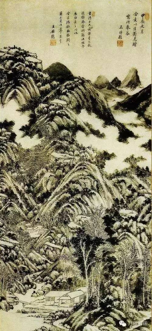 清代龚贤山水画高清大图,清代山水画名家作品欣赏