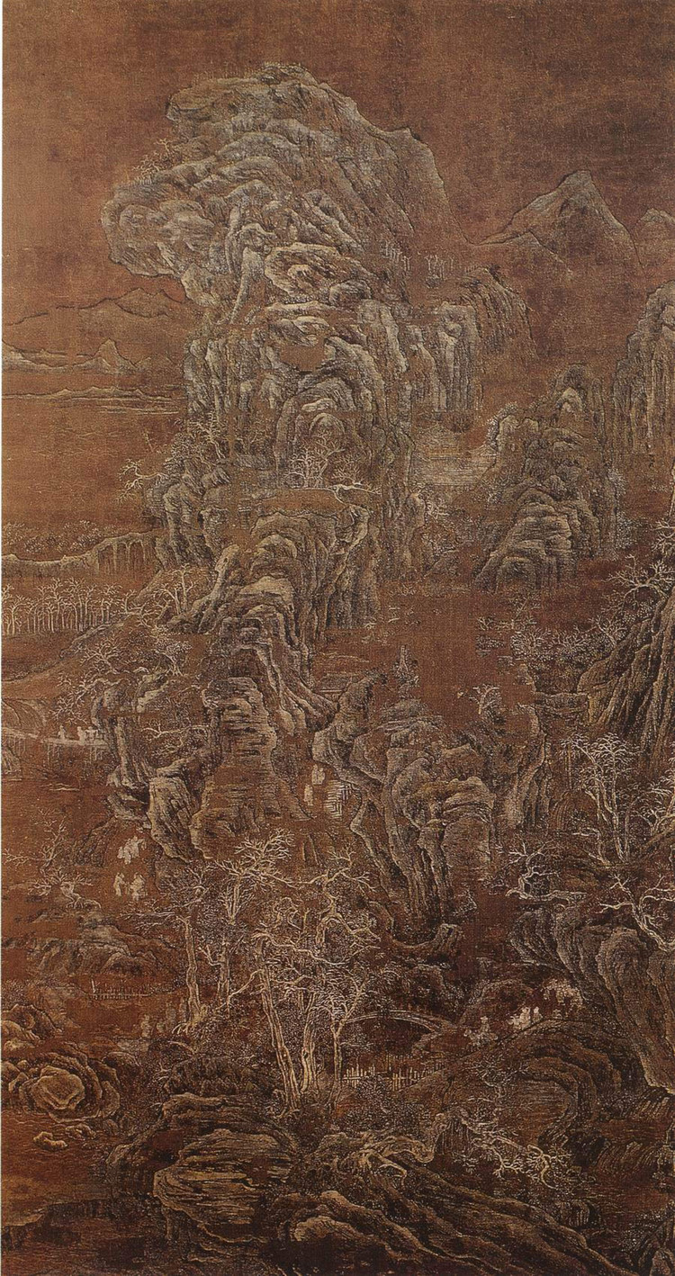 荆浩笔法论指的什么,荆浩山水笔法布置