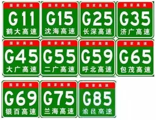高速上黄色数字和红色数字啥意思,高速出口后面跟的数字是什么意思