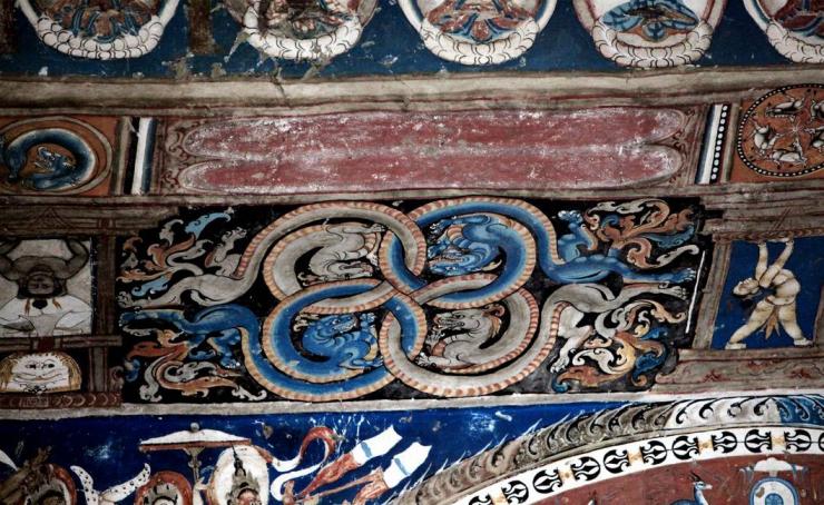 秦汉壁画风格,藏山壁画