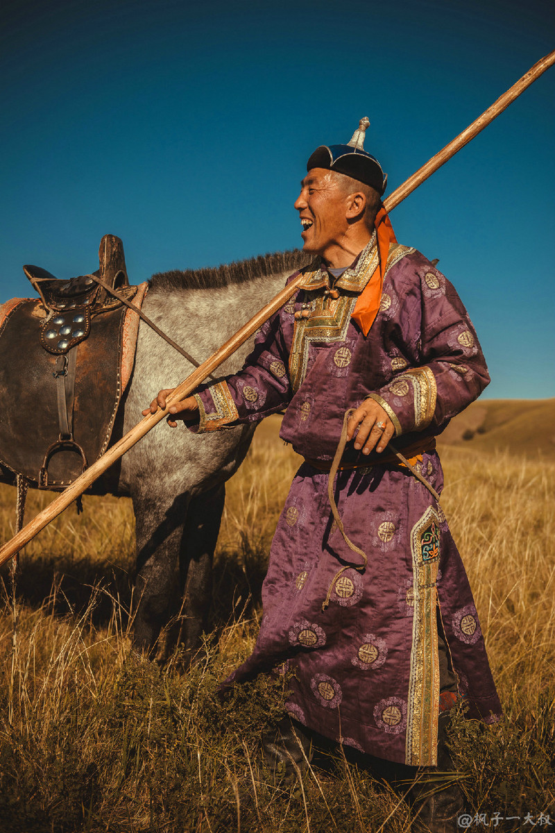 草原金秋美景图片,蓝天白云大草原的美图