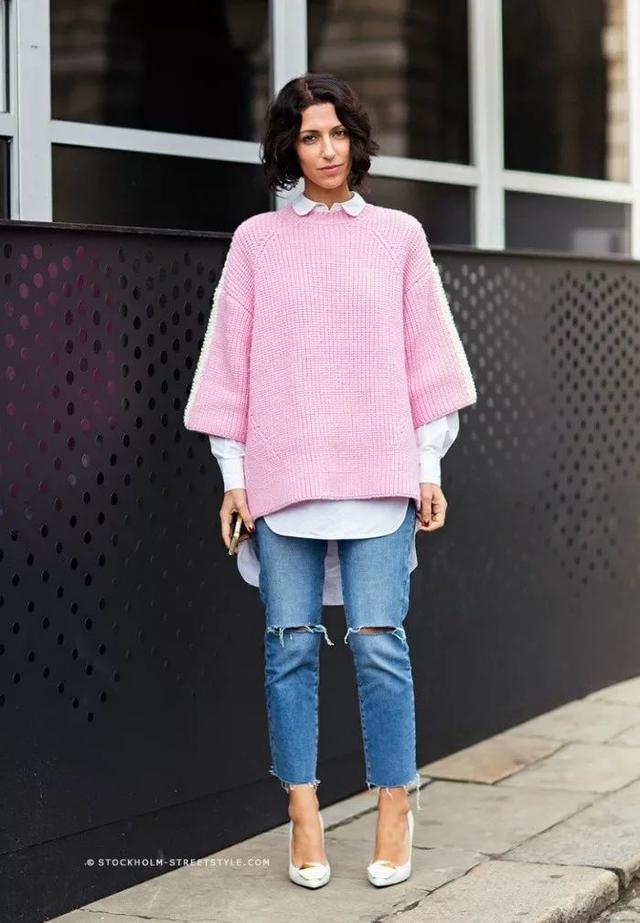 毛衣衬衫合体,衬衫毛衣配什么cp好看