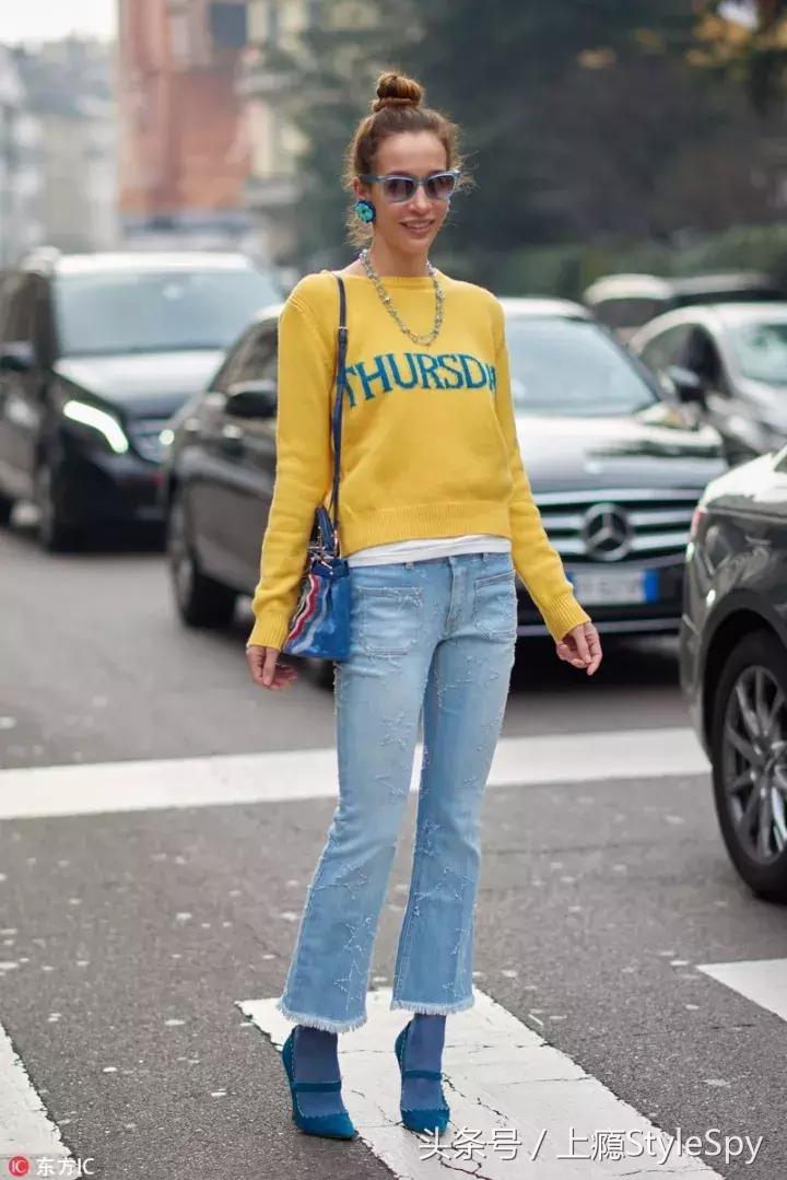 冬天半袖蝙蝠衫毛衣搭配,冬天宽松版的毛衣怎么搭配