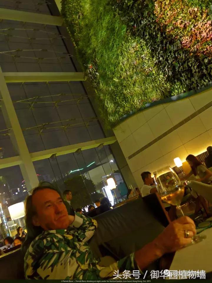 他曾说过：每一面植物墙都是一个花园……