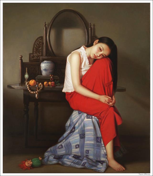 现代油画色彩丰富人物作品,现代艺术油画技法解析