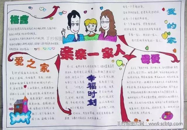 帮爸妈做家务手抄报简单漂亮,爸妈的手抄报