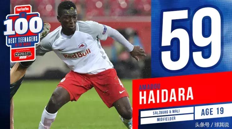 2017年度足坛百大潜力新星:第51-60名,“伊涅斯塔接班人”在列