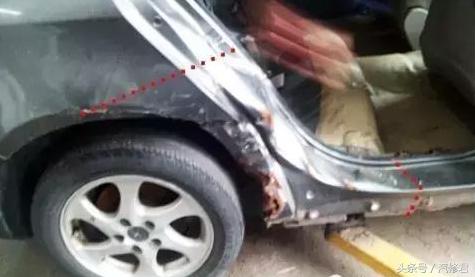 汽车后翼子板切割更换还是修复,汽车左前翼子板修复全过程