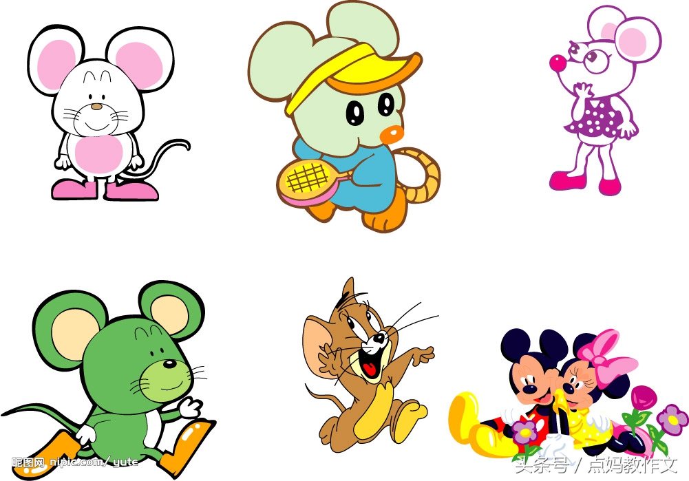 看图写话老鼠摘苹果的作文,妈妈教小孩看图写话