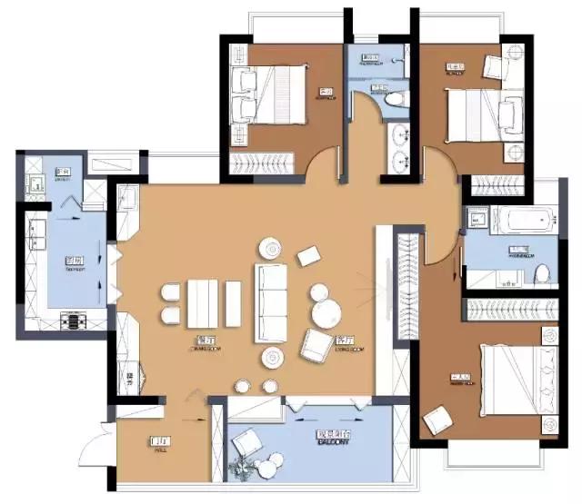 1秒提升家的颜值，五千年一遇的田螺小哥哥135㎡的家美爆了！