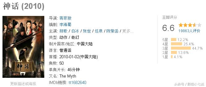 胡歌豆瓣评分最高的电视剧,胡歌的四部零差评电视剧