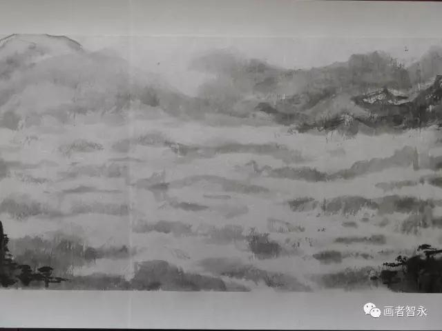 千峰竞秀国画,最美山水图黄山