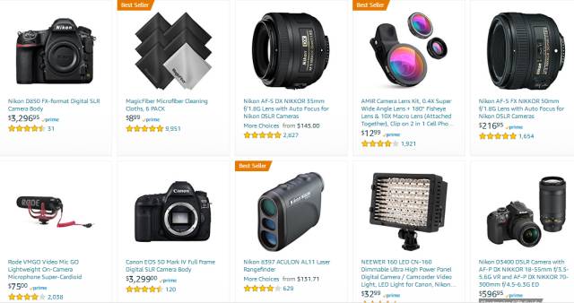 美国线上市场最受欢迎的摄像产品品牌及热卖品TOP30