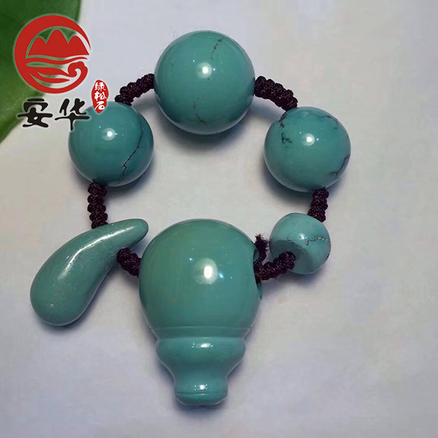 绿松石3mm小米珠搭配图,安华绿松石旗舰店