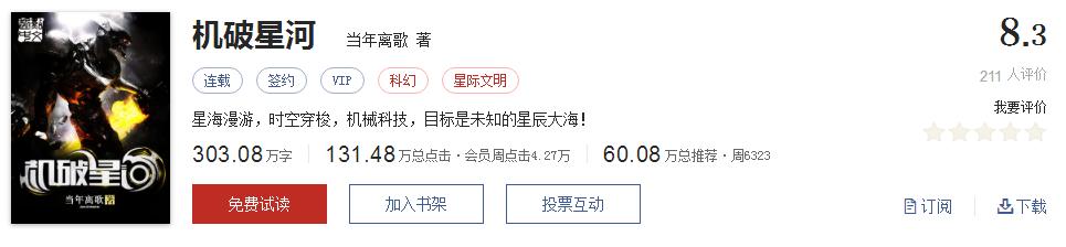 全精品系列网络小说推荐，起点8.3分高评价口碑神作，大神经典