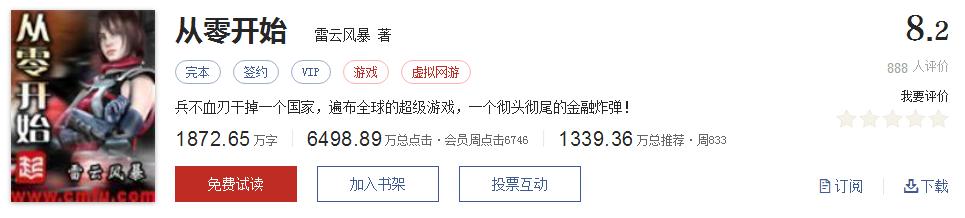 起点热门网络小说排行,起点文笔好9分以上的小说
