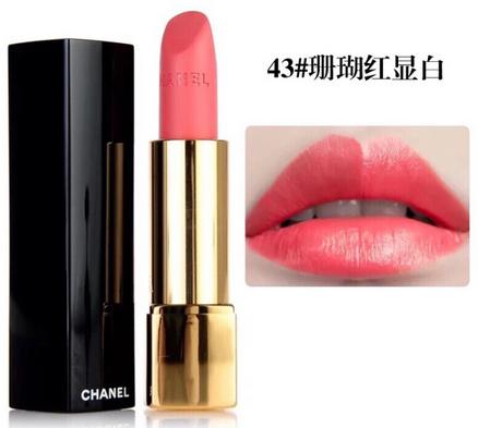 香奈儿口红试色，丝绒64、224、43，一个有故事的牌子