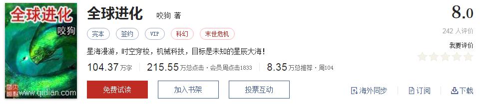 起点有哪些被你奉为神作的小说,起点8.3分高评价口碑网络小说