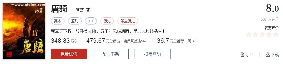 起点经典小说100部推荐,起点历年高分神作