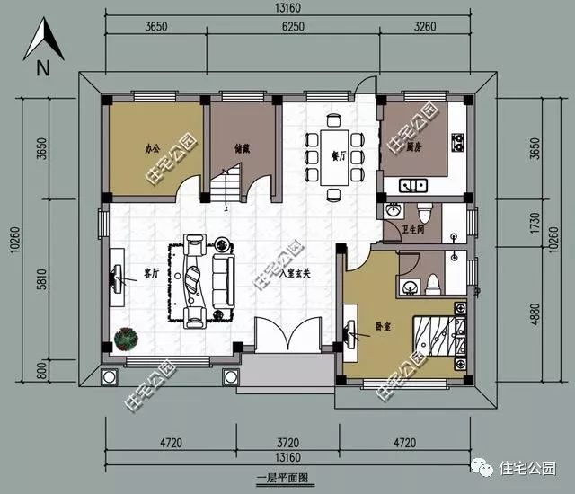 十佳最美农村别墅三层7x12米,农村别墅户型设计大全