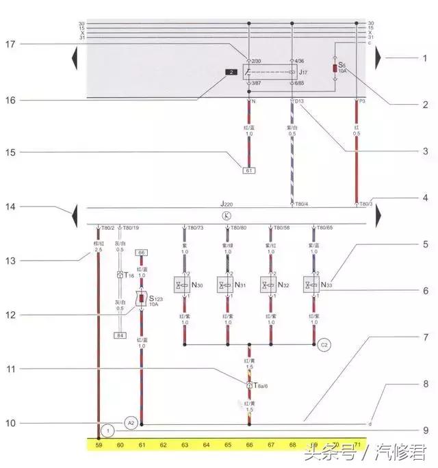 汽车电路基本知识书籍,汽车喇叭控制电路工作原理