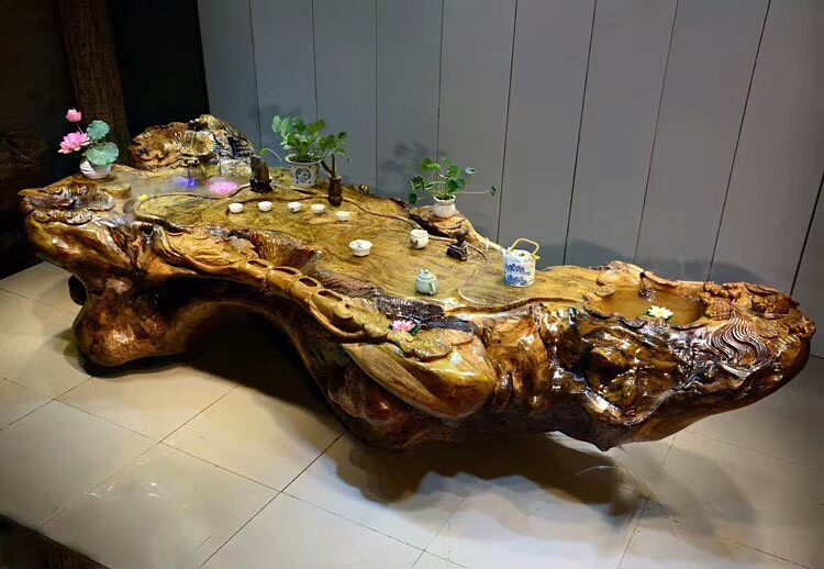 根雕茶台用什么茶具好呢,根雕茶台妙用