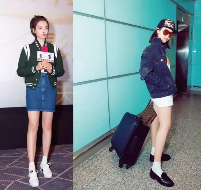 周冬雨同款白色袜子,周冬雨穿袜子教程