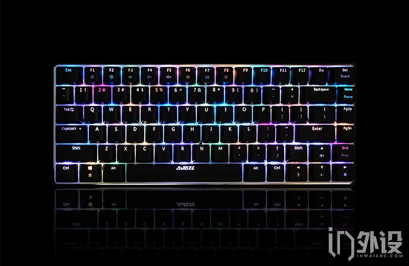 黑爵ak33如何调节背光颜色,黑爵极客ak33背光机械键盘