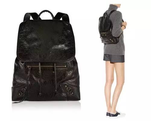 中古balenciaga机车包,黑银classic机车包