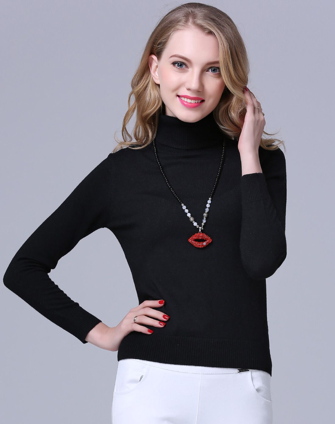 同一套衣服穿起来效果是怎么样的,毛衣搭配轻奢时尚怎么穿都好看