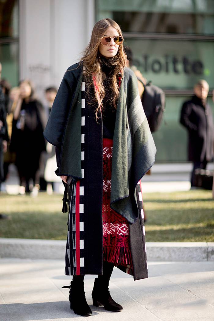时尚圈真的有多酷,时尚围巾百搭欧美风