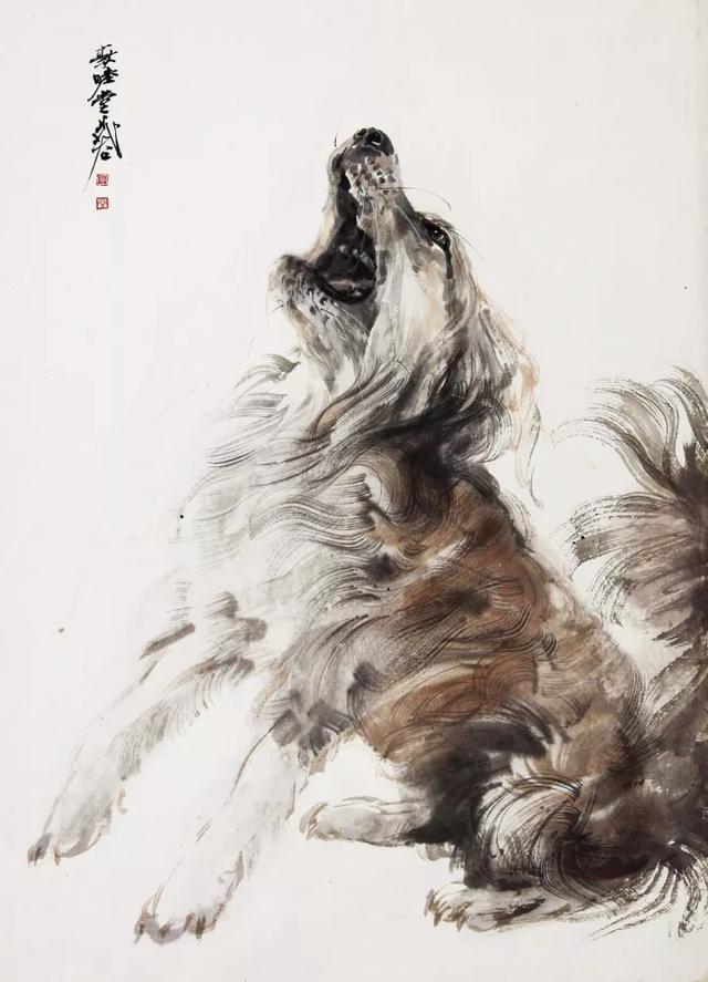 画十二生肖里的狗,晁谷画猫