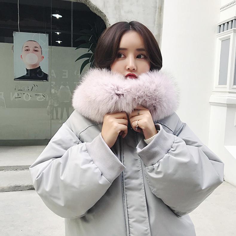 冬装穿搭oversize棉服,时髦棉服保暖显高百分百的女人味