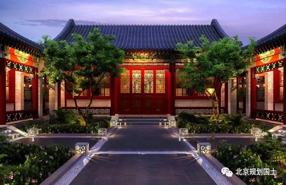 北京四合院和一般的院子区别,北京四合院院子景观效果图
