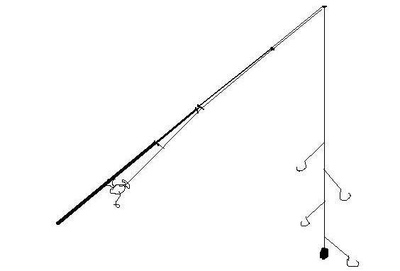 打串钩钓鲫鱼的方法,冬季串钩钓鱼技巧