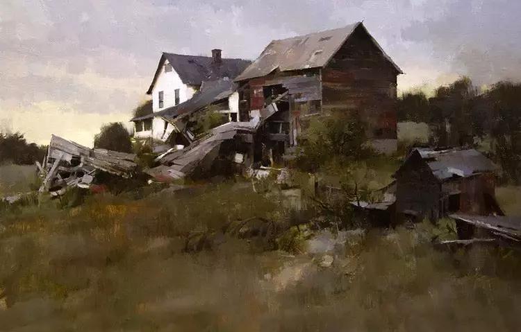 美国油画100幅欣赏,美国西部风景油画大全