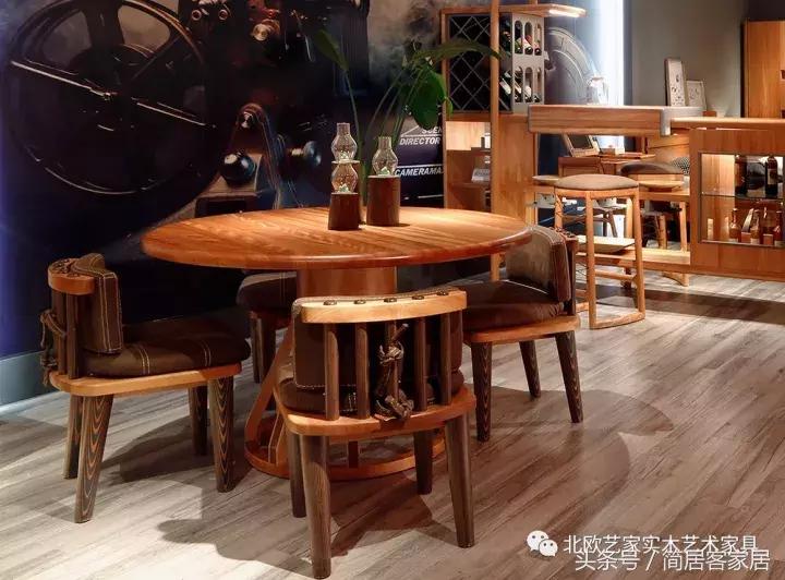 圆餐桌艺术,简美风格圆餐桌