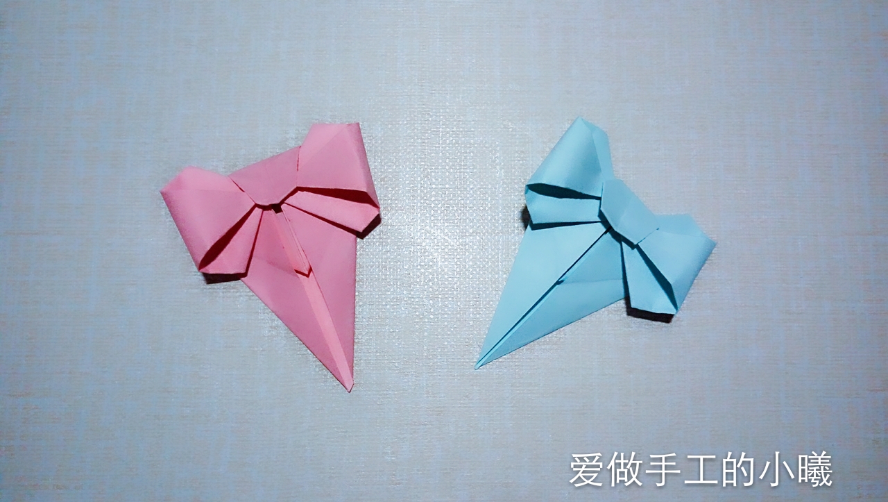 折纸女生喜欢的小东西蝴蝶结书签,用a4纸做一个蝴蝶结书签