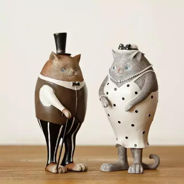 陶瓷摆件猫 (瓷摆件猫)
