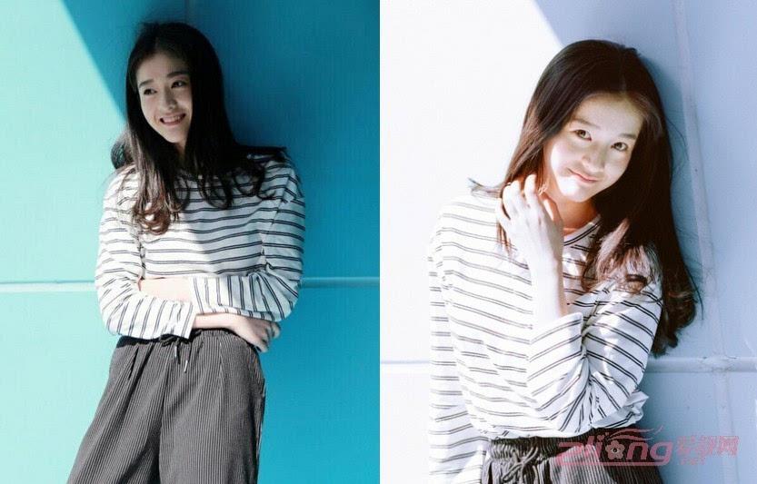 张雪迎气质婉约娇艳靓丽甜美灵动,张雪迎机场清爽造型少女感十足