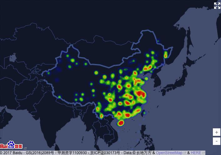 前端图算法,前端实现热力图