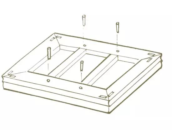 榫卯结构手绘线稿,古代家具手绘线稿